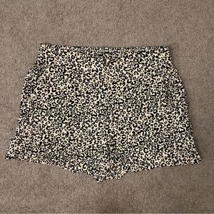Nine West Leopard Print High Waist Shorts NWOT